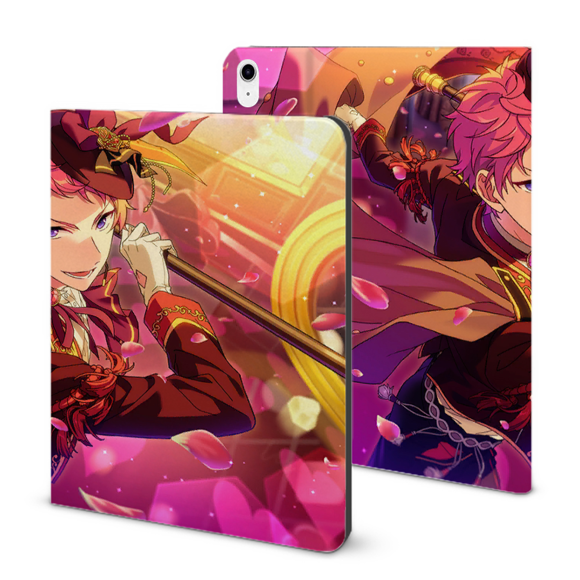 （画像用） あんさんぶるスターズ! Ensemble Stars IPad ケース ブック型 PUレザー TPU 耐衝撃 軽量 薄型 ペン収納なし 全面保護 IPad 各モデル対応